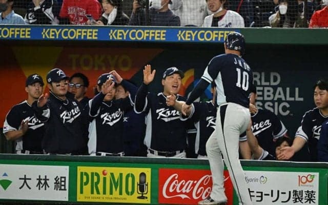 韓国がWBC史上最多22得点で圧勝　満塁弾2発で中国圧倒、1次R敗退決まった中で最終戦