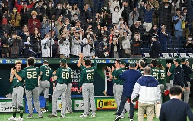 侍いないのに…3.5万人大観衆は「本当に最高」　豪州代表が感激「大声援はクール」