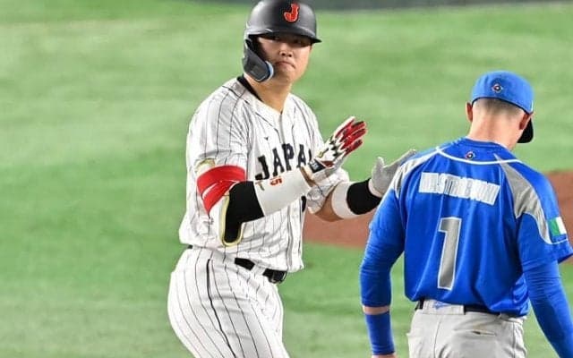 侍ジャパンの強力打線に伊メディアは脱帽！村上宗隆、岡本和真の連続タイムリーで「すべてが厳しいものになった」