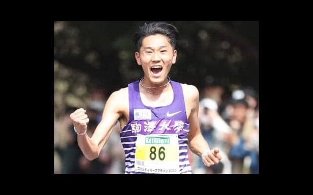 田澤廉との合宿で「何ひとつ勝てなかった」と刺激　学生ハーフ優勝の駒澤大・篠原倖太朗「エースには自分がならないと」