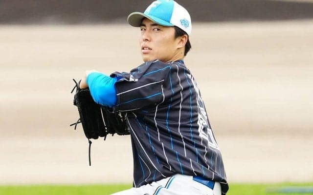 中田翔斬りの154キロは「めっちゃ伸びてる」　1軍未勝利右腕が「守護神ありそう」