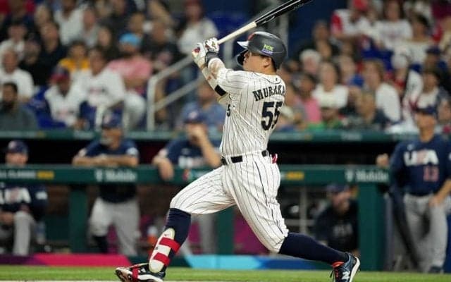村上宗隆の驚愕アーチにＭＬＢレジェンドも「モンスター」と興奮！打球速度は大会トップの「１１５・１マイル」