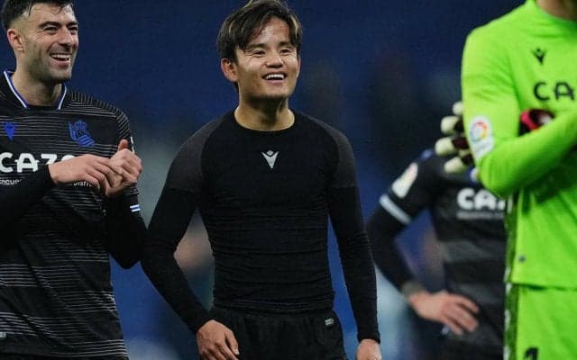 「タケのウインク」5試合ぶりゴールの久保建英、勝利直後のご機嫌な様子が話題「最高やね」