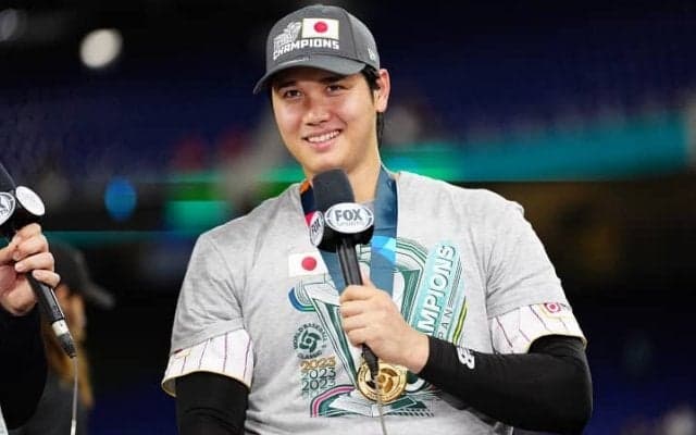 大谷翔平が優勝後にMLBレジェンドから質問攻め「なぜトラウトにあんなエグい球を」に何と答えた？