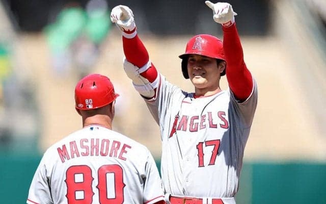 【MLB】大谷翔平、藤浪晋太郎から貫禄の適時打　今季初打点を含む2安打2打点、初勝利に貢献