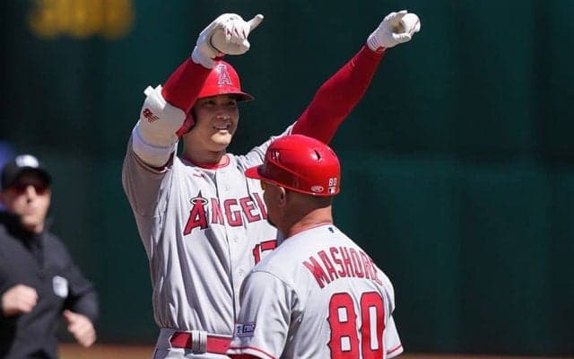 【MLB】大谷翔平が歓喜のダンス　藤浪撃ち後に盛り上げに一役、指揮官も笑顔「クールだ」