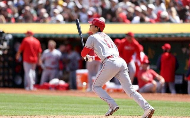 【MLB】「人間の力ではあり得ない」　大谷翔平の“特大”136m弾に米唖然「別世界の能力」