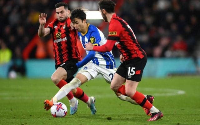 15試合で7G4Aの三笘薫、「この試合も終始脅威」「とても冷酷」と地元紙も絶賛のチーム最高評価