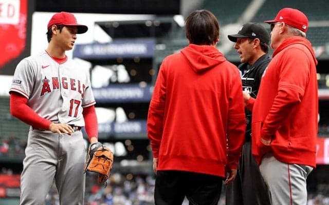 【MLB】大谷翔平、初のピッチクロック違反　初回2者連続四球から先制点献上、初勝利なるか