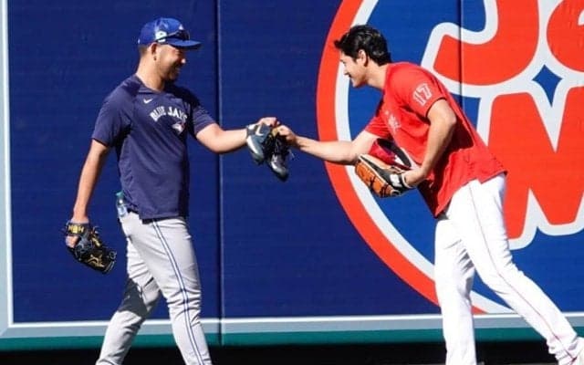 【MLB】大谷翔平、菊池雄星と“20分間ロング会談”　先輩と再会…身振り手振りで熱いトーク