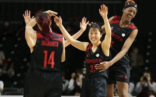 盤石の戦いぶりでトヨタ自動車がシャンソンとの第1戦を制す…山本麻衣ら計4名が2ケタ得点／WリーグPO