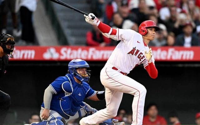 【MLB】大谷翔平、反撃の狼煙・右翼線への技あり二塁打　トラウト逆転弾でエ軍が打撃戦を制す