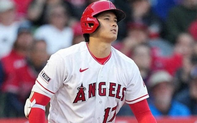 【MLB】大谷翔平、自己最長33試合連続出塁に更新　4回第3打席で四球を選ぶ
