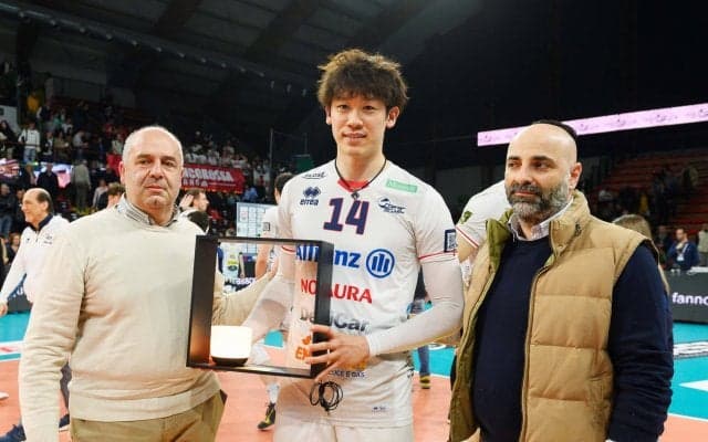 石川祐希が18得点でMVP　セリエAプレーオフで初の準決勝に進出【詳報】