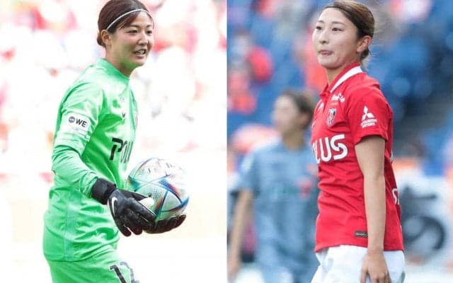 「浦和の美人ツートップ」誰を推す？浦和Lの福田史織と塩越柚歩がプレーヤーグッズをPR「え、可愛すぎる」