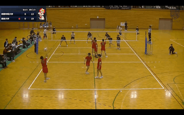 関西大学バレーボール連盟 男子1部春季リーグ戦 Bコート【見逃し配信】