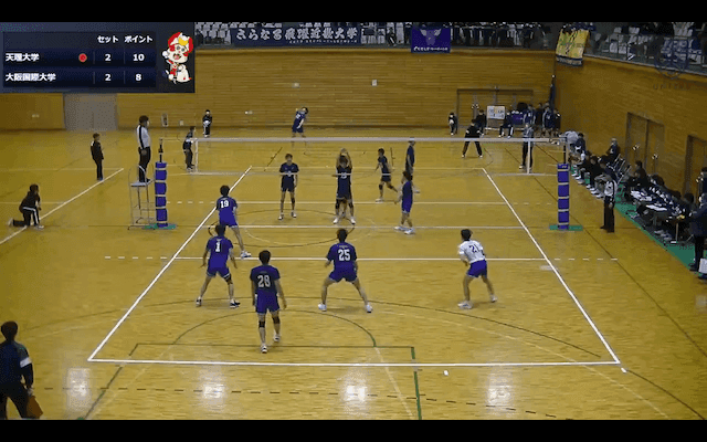 関西大学バレーボール連盟 男子1部春季リーグ戦 Aコート【見逃し配信】