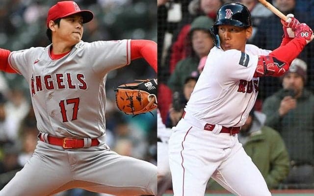 【MLB】大谷翔平は「2番・投手」　4番の吉田正尚と米初対決へ、トラウトはベンチスタート
