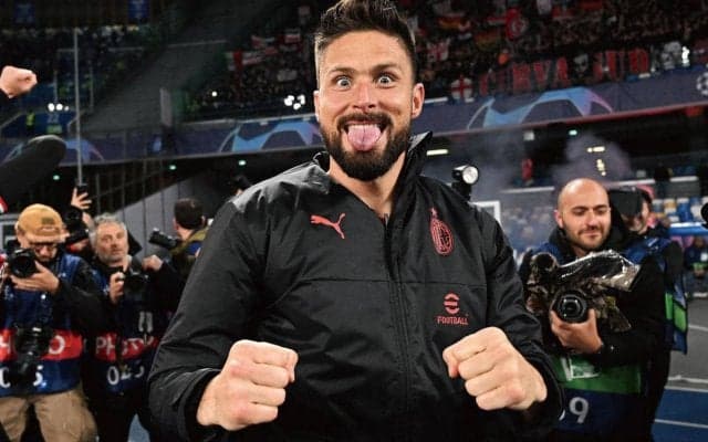 ミランが16年ぶりにCLベスト4進出！ ジルーが望む準決勝の対戦相手は…「戦いたくない理由がない」