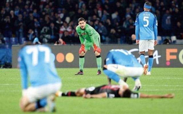 今季快進撃のナポリがCL敗退… メレトは落胆隠さずも気丈に前を向く「素晴らしい旅は終わらない」