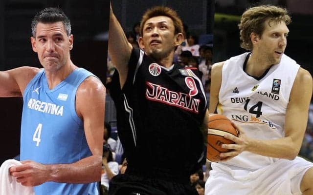 ワールドカップ組み合わせ抽選会に折茂武彦が参加…ルイス・スコラやダーク・ノビツキーも出演