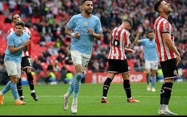 マフレズ圧巻ハットトリックのシティが2部ブレイズ撃破で決勝進出！　週明けアーセナル戦に大きな弾み《FAカップ》