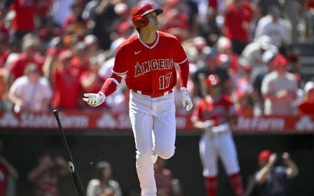 【MLB】大谷翔平、5試合ぶりの“復活”5号はウォード、トラウトとの3者連続本塁打　右中間への173キロライナー放つ