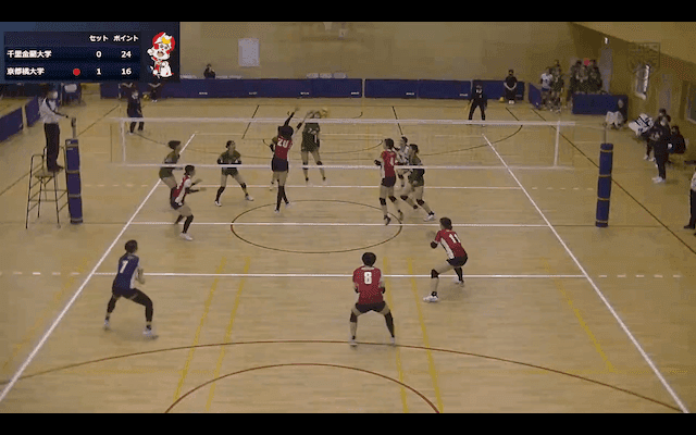 関西大学バレーボール連盟 女子1部春季リーグ戦 Aコート【見逃し配信】