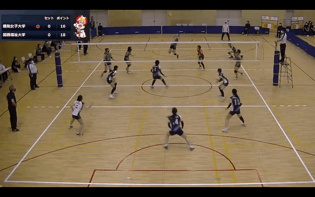 関西大学バレーボール連盟 女子1部春季リーグ戦 Bコート【見逃し配信】