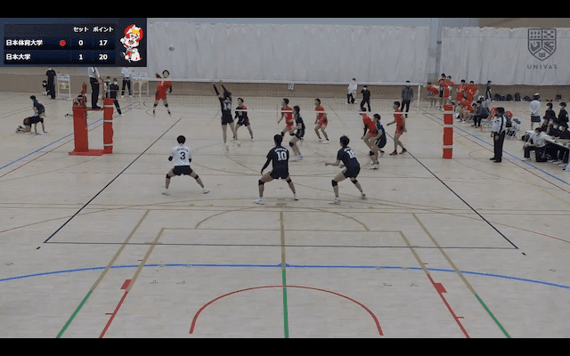 関東大学バレーボール連盟 男子1部春季リーグ戦 Bコート【見逃し配信】