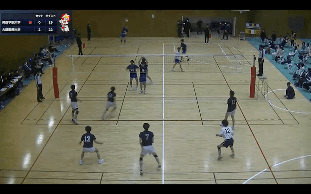 関西大学バレーボール連盟 男子1部春季リーグ戦 Aコート【見逃し配信】