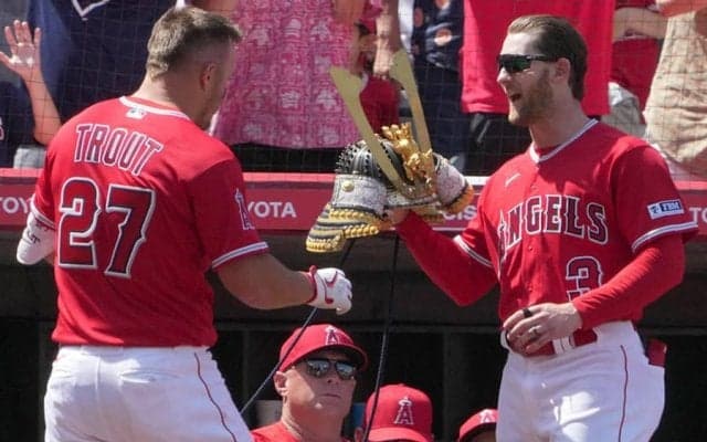 【MLB】大谷翔平らと3者連発、トラウトも興奮「全て楽しい」　兜の被せ役も初体験「粋な経験」