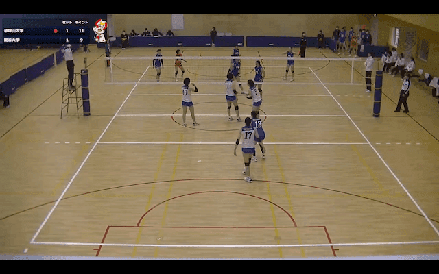 関西大学バレーボール連盟 女子1部春季リーグ戦 Aコート【見逃し配信】
