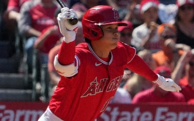 【MLB】大谷翔平、168キロ右翼線二塁打で2試合連続安打　レンドンの2点二塁打で生還