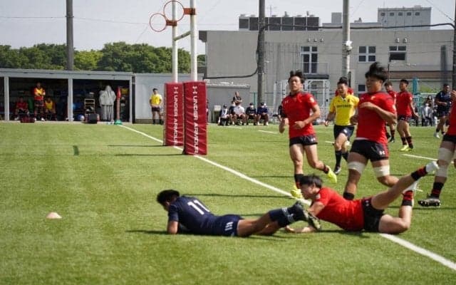 [ラグビー]今季初の15人制へ出陣！帝大に大敗し黒星スタート