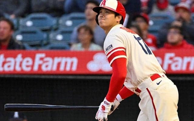【MLB】大谷翔平、3試合ぶり6号2ラン　本拠地熱狂のムーンショット、藤浪晋太郎からは左前打
