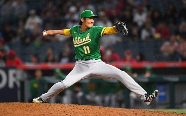【MLB】藤浪晋太郎、初の中継ぎ登板は2回3K1失点　ベンチでは笑顔…大谷翔平には左前打浴びる