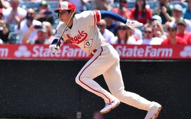 【MLB】大谷翔平、サイクル安打に王手　爆足内野安打→先制二塁打→三塁打、4勝目へ強力援護