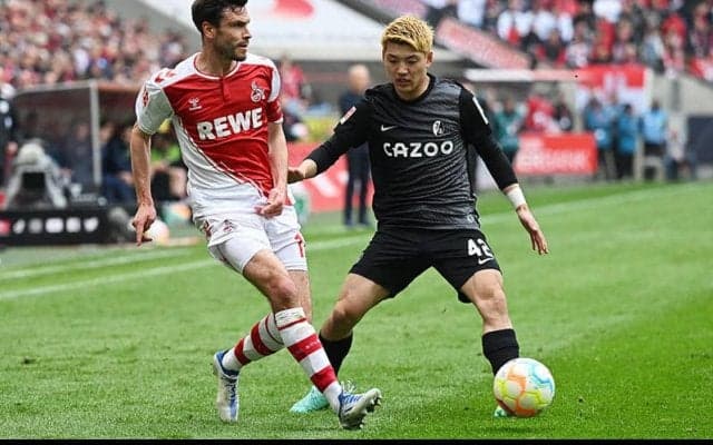 堂安が決勝点、フライブルクがケルンにシャットアウト勝利で4位死守《ブンデスリーガ》