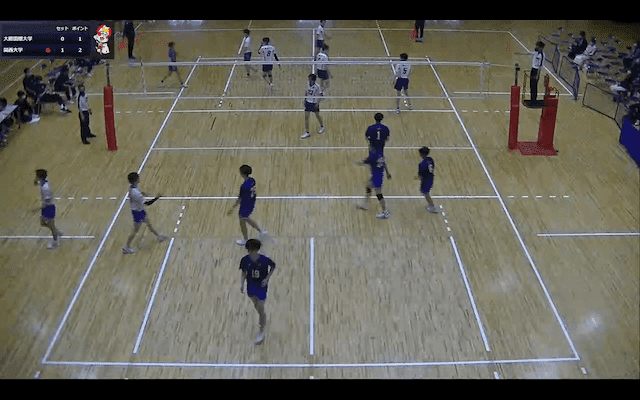 関西大学バレーボール連盟 男子1部春季リーグ戦 Aコート【見逃し配信】