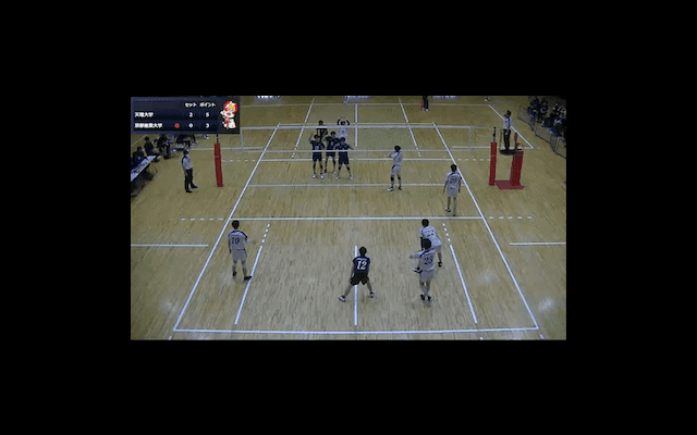 関西大学バレーボール連盟 男子1部春季リーグ戦 Aコート【見逃し配信】