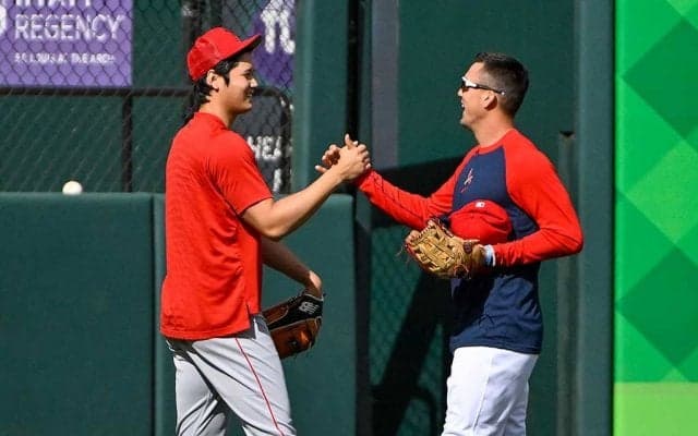 【MLB】大谷翔平、ヌートバーとの「笑顔の再会」に反響続々　明日4日には“侍対決”実現へ