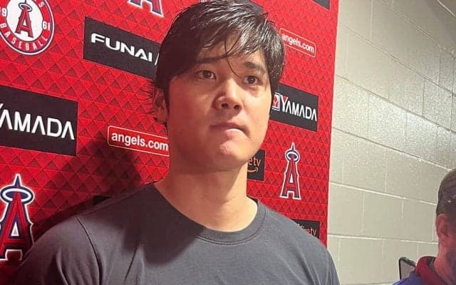 【MLB】大谷翔平、ヌートバーから3打席連続K「思い通り投球できた」　5回4失点は「反省」