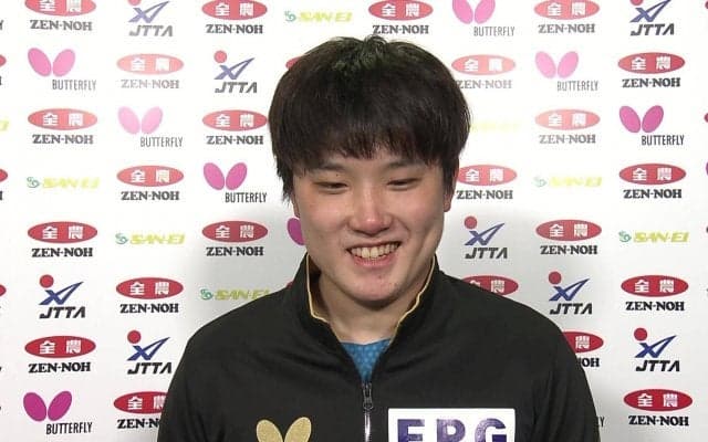 張本智和 兄妹そろって4強「自分が勝つより妹が勝つことの方がうれしい（笑）」試合後インタビュー【卓球 全農CUP】