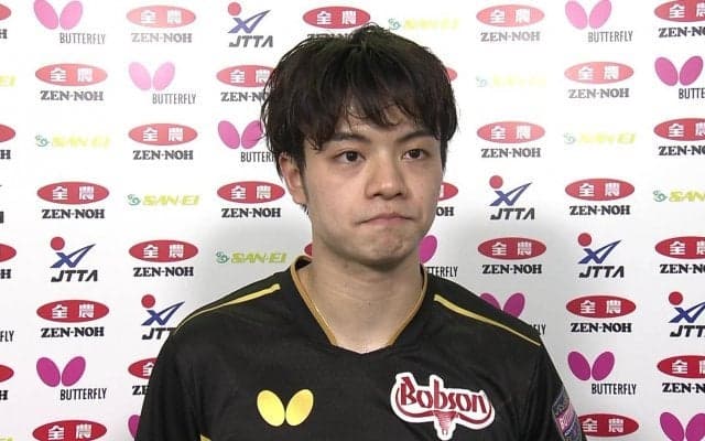 宇田幸矢 第4回は5位「5位というのは最低限のラインですが、ホッとしています」試合後インタビュー【卓球 全農CUP】