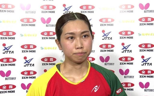 3位 佐藤瞳「最終的に1、2位に入らなければ意味がない」試合後インタビュー【卓球 全農CUP】