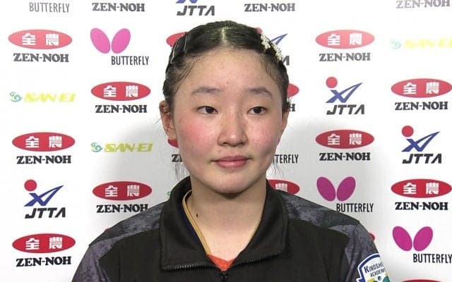 準優勝 張本美和「成長したからこの結果につながった。パリ五輪に出れるように頑張りたい」試合後インタビュー【卓球 全農CUP】