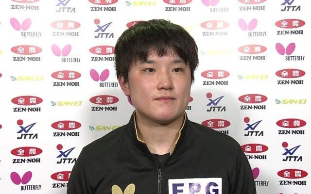 準優勝 張本智和「2連敗していたのでリベンジしたかったが、相手が強かった」試合後インタビュー【卓球 全農CUP】