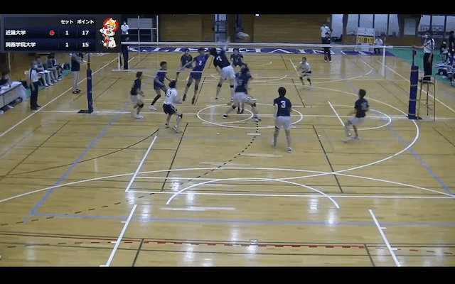 関西大学バレーボール連盟 男子1部春季リーグ戦 Bコート【見逃し配信】