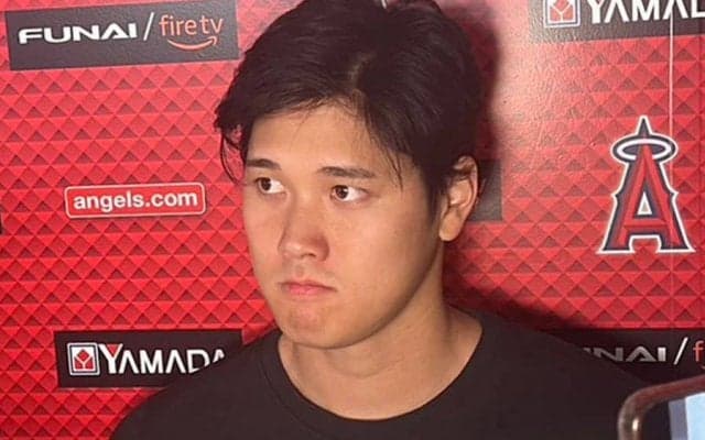 【MLB】初黒星の大谷翔平「初めての捕手だったので」　魔球スプリットを使えず、一問一答